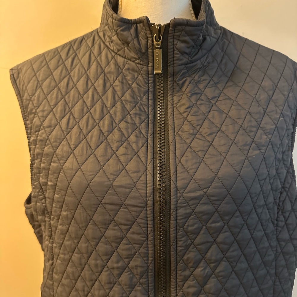 Barbour Quilted Navy Vest size 14 GUC - Picture 5 of 16